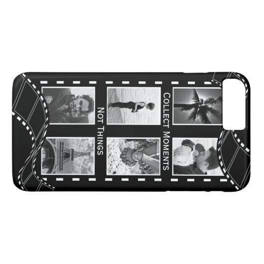 Zwart-witte filmpje Case-Mate iPhone case (Achterkant (Horizontaal))
