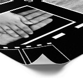 Zwart-witte filmpje poster (Hoek)