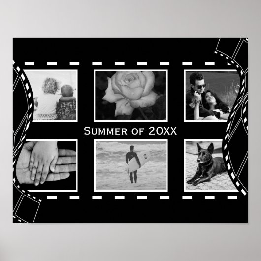 Zwart-witte filmpje poster (Voorkant)