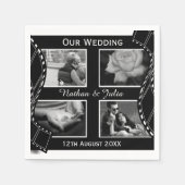 Zwart-witte filmpje servet (Voorkant)