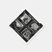 Zwart-witte filmpje servet (Hoek)