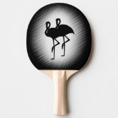 Zwart-witte flamingo tafeltennisbatje (Voorkant)