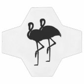 Zwart-witte flamingo voetbal (Enkel)