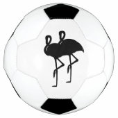 Zwart-witte flamingo voetbal (Voorkant)