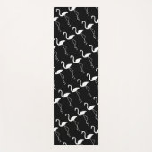 Zwart-witte flamingo Yoga Mat (Voorkant)