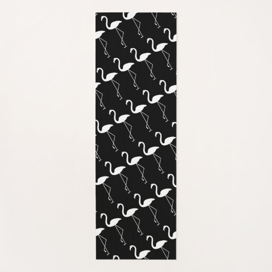 Zwart-witte flamingo Yoga Mat (Voorkant)