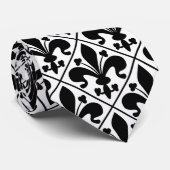 Zwart-witte Fleur DE Lis French Schrijver uit de Stropdas (Opgerold)