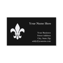 Zwart-witte Fleur de Lis