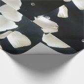 Zwart-witte Floral Cadeaupapier (Hoek)