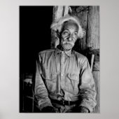  zwart-witte foto van Jesse Stahl Poster (Voorkant)