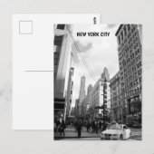 Zwart-witte foto van New York City gebouwen Briefkaart (Voorkant / Achterkant)