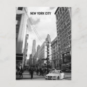 Zwart-witte foto van New York City gebouwen Briefkaart (Voorkant)