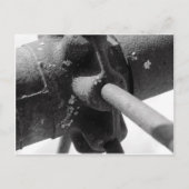 Zwart-witte foto van Rusty Machinery Briefkaart (Voorkant)