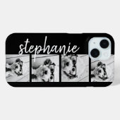 Zwart-witte fotocollage - kan Kleur bewerken Case-Mate iPhone Case (Achterkant (horizontaal))