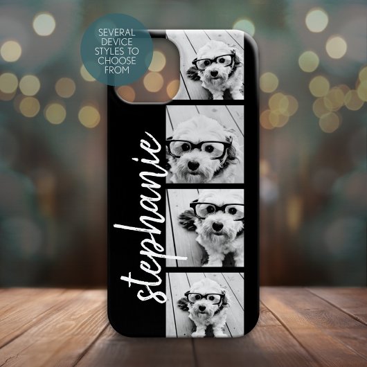 Zwart-witte fotocollage - kan Kleur bewerken Case-Mate iPhone Case