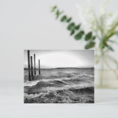 zwart - witte fotografie briefkaart (Staand voorkant)