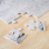 Zwart-witte fotografie met zeewaarts landschap legpuzzel (Zijkant)