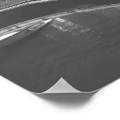 Zwart-witte fotografie Venice Italië Canal Poster (Hoek)