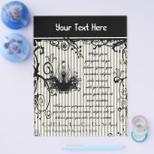 Zwart-witte gedraaide striped brochure (Enkel)