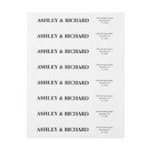 Zwart-witte, gedurfde typografie bruiloft (Vel)