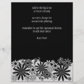 Zwart-witte gekleurde bloemen, heldere brochure (Achterkant)