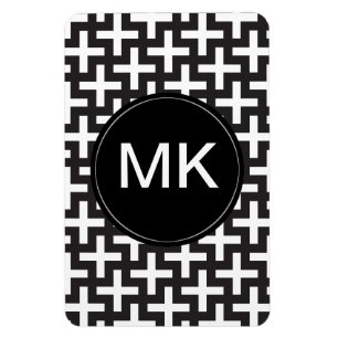 Zwart-witte Geometrisch Magneet