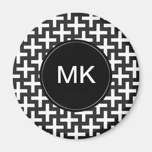 Zwart-witte Geometrisch Magneet