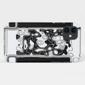 Zwart-witte geometrische kunst 1 Case-Mate iPhone case (Achterkant (horizontaal))