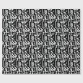 Zwart-witte geometrische kunst 3 cadeaupapier (Vlak)