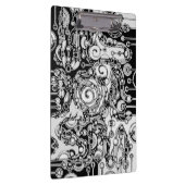 Zwart-witte geometrische kunst 3 klembord (Rechts)