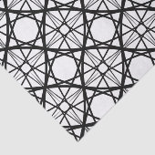 Zwart-witte geometrische kunst tissuepapier (Detail)