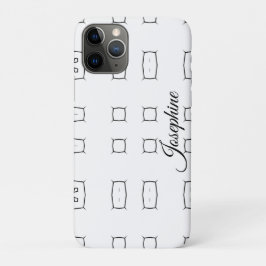 Zwart Witte Geometrische Patroon | Minimaal Abstra Case-Mate iPhone Case