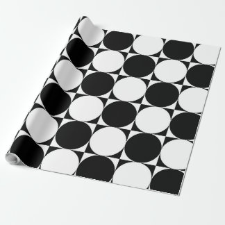 zwart-witte geometrische vormen cadeaupapier