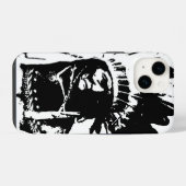 Zwart & Witte Geronimo iPhone Hoesje (Achterkant horizontaal)