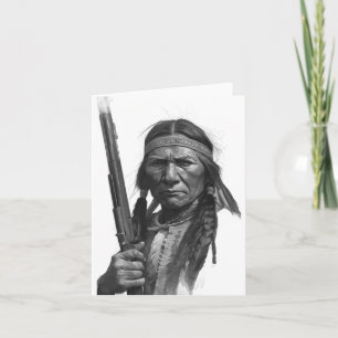 Zwart & Witte Geronimo Kaart