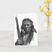 Zwart & Witte Geronimo Kaart (Gele Bloem)