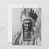 Zwart & Witte Geronimo Uitnodiging (Voorkant)