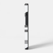 Zwart Witte Geruite Iphone Hoes Hoesje (Linkerkant)