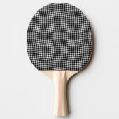 Zwart Witte Geruite Schakelaar Naadloos Patroon Tafeltennisbatje (Achterkant)