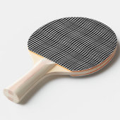 Zwart Witte Geruite Schakelaar Naadloos Patroon Tafeltennisbatje (Voorkant Gekanteld)