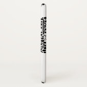 Zwart-witte gestileerde boom en naam Case-Mate iPhone case (Achterkant / rechts)