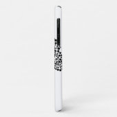 Zwart-witte gestileerde boom en naam Case-Mate iPhone case (Achterkant/links)