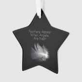 Zwart-witte gestreept doezelaar op een hond ornament (voorkant)