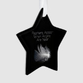 Zwart-witte gestreept doezelaar op een hond ornament (voorkant)