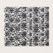 Zwart Witte Gevouwen Kaarten | Moderne Geometrisch (Buitenkant ongevouwen)