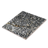 Zwart-witte geworpen Rock Fotokeramische tegel Tegeltje (Zijkant)