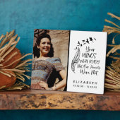 Zwart Witte Gezinszeggende Herdenkingsfoto  Fotoplaat (Zijkant)