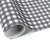 Zwart-witte gingham cadeaupapier (Rol Hoek)