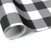 Zwart-witte gingham cadeaupapier (Rol Hoek)