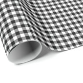 Zwart-witte gingham cadeaupapier (Rol Hoek)
